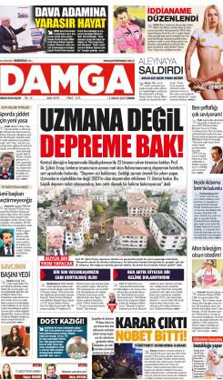 DAMGA 15 Aralık 2023 Cuma Sayfaları