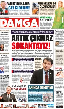 DAMGA 17 Aralık 2023 Pazar Sayfaları