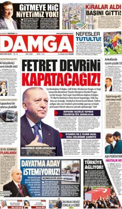 DAMGA 24 Aralık 2023 Pazar Sayfaları