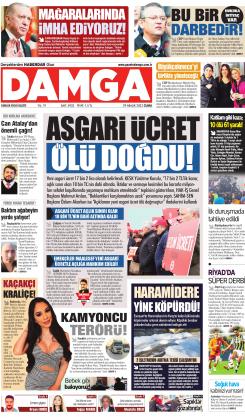 DAMGA 29 Aralık 2023 Cuma Sayfaları