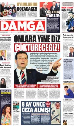 DAMGA 08 Şubat 2024 Perşembe Sayfaları