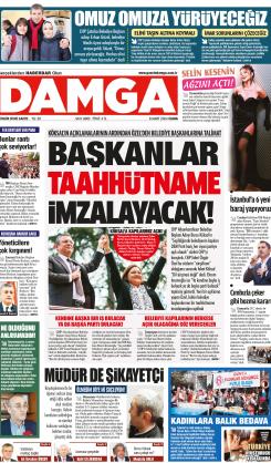 DAMGA 08 Mart 2024 Cuma Sayfaları