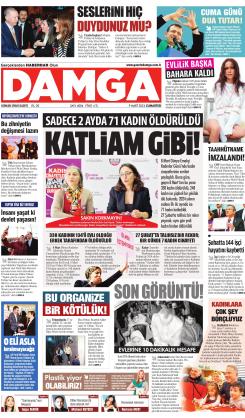 DAMGA 09 Mart 2024 Cumartesi Sayfaları