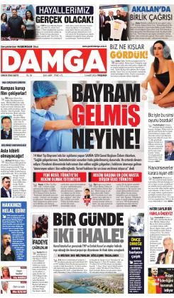 DAMGA 14 Mart 2024 Perşembe Sayfaları