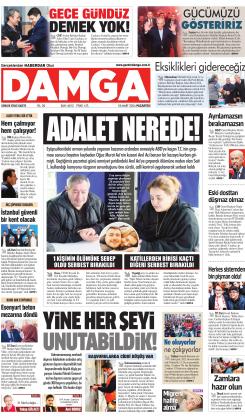 DAMGA 18 Mart 2024 Pazartesi Sayfaları