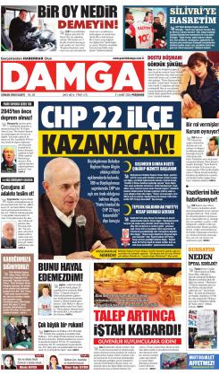 DAMGA 21 Mart 2024 Perşembe Sayfaları