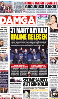 DAMGA 25 Mart 2024 Pazartesi Sayfaları