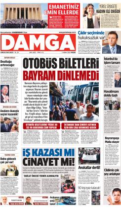 DAMGA 07 Nisan 2024 Pazar Sayfaları