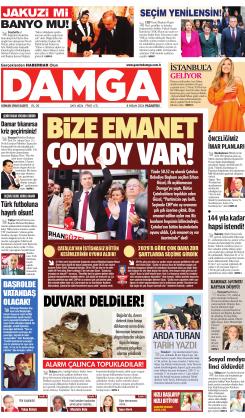 DAMGA 08 Nisan 2024 Pazartesi Sayfaları