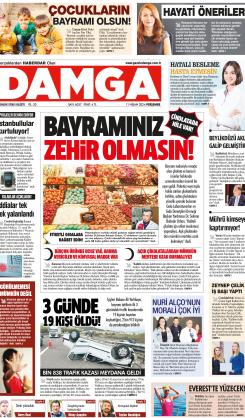 DAMGA 11 Nisan 2024 Perşembe Sayfaları