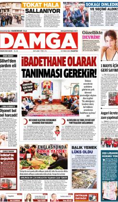 DAMGA 22 Nisan 2024 Pazartesi Sayfaları