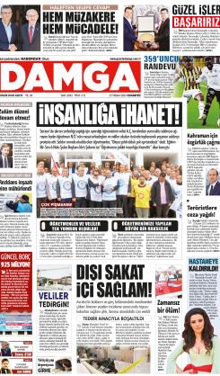 DAMGA 27 Nisan 2024 Cumartesi Sayfaları