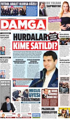 DAMGA 21 Mayıs 2024 Salı Sayfaları