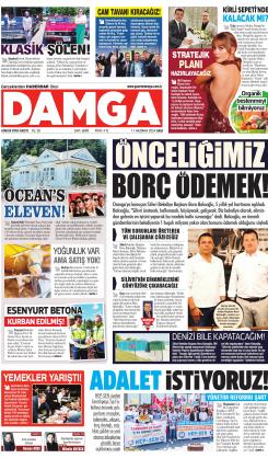 DAMGA 11 Haziran 2024 Salı Sayfaları