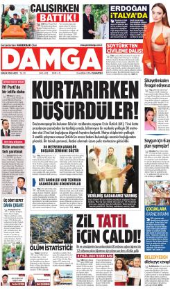 DAMGA 15 Haziran 2024 Cumartesi Sayfaları