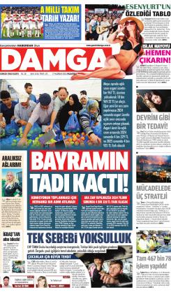 DAMGA 17 Haziran 2024 Pazartesi Sayfaları