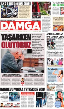 DAMGA 18 Haziran 2024 Salı Sayfaları