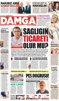 DAMGA 29 Haziran 2024 Cumartesi Sayfaları