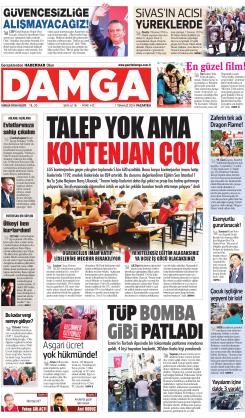 DAMGA 01 Temmuz 2024 Pazartesi Sayfaları