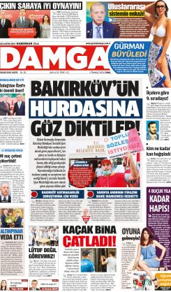 DAMGA 05 Temmuz 2024 Cuma Sayfaları