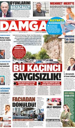 DAMGA 06 Temmuz 2024 Cumartesi Sayfaları