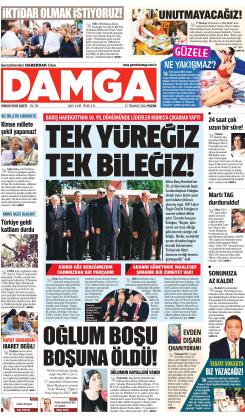 DAMGA 21 Temmuz 2024 Pazar Sayfaları