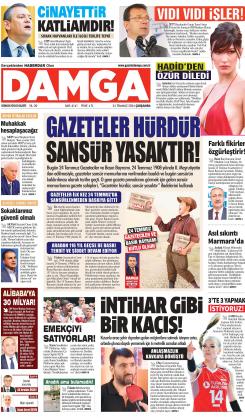 DAMGA 24 Temmuz 2024 Çarşamba Sayfaları