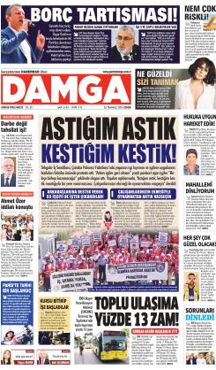 DAMGA 26 Temmuz 2024 Cuma Sayfaları