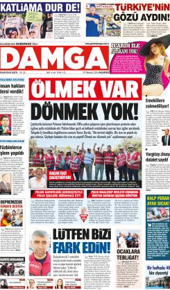 DAMGA 29 Temmuz 2024 Pazartesi Sayfaları