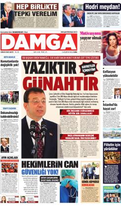 DAMGA 02 Ağustos 2024 Cuma Sayfaları