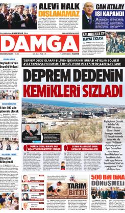 DAMGA 19 Ağustos 2024 Pazartesi Sayfaları