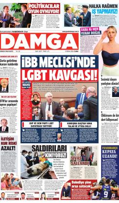 DAMGA 18 Ekim 2024 Cuma Sayfaları