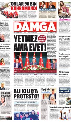 DAMGA 23 Aralık 2022 Cuma Sayfaları