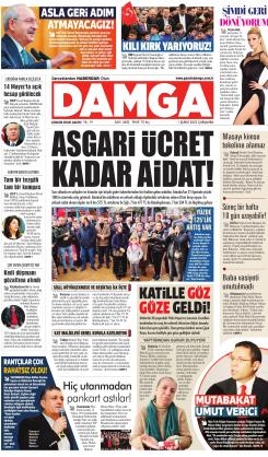 DAMGA 1 Şubat 2023 Çarşamba Sayfaları