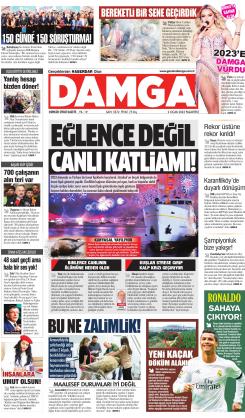 DAMGA 2 Ocak 2023 Pazartesi  Sayfaları