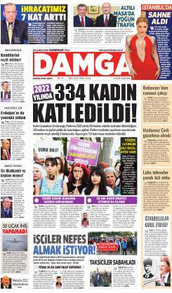 DAMGA 3 Ocak 2023 Salı Sayfaları