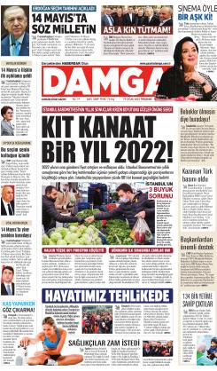 DAMGA 19 Ocak 2023 Perşembe Sayfaları