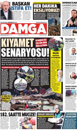 DAMGA 14 Şubat 2023 Salı Sayfaları