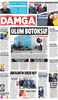 DAMGA 25 Mart 2023 Cumartesi Sayfaları