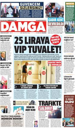 DAMGA 27 Mart 2023 Pazartesi Sayfaları