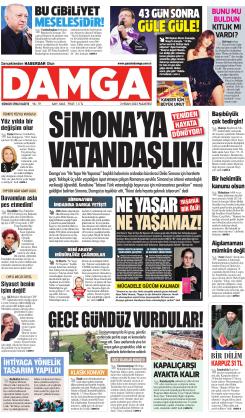 DAMGA 3 Nisan 2023 Pazartesi Sayfaları