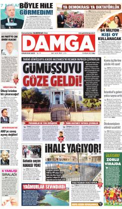 DAMGA 18 Nisan 2023 Salı Sayfaları