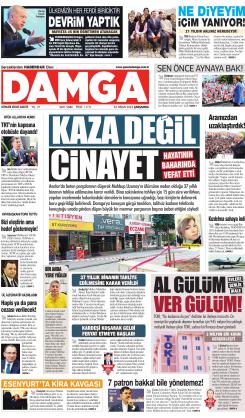 DAMGA 26 Nisan 2023 Çarşamba Sayfaları