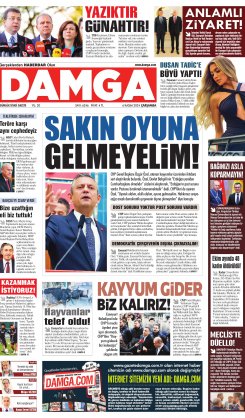 DAMGA 06 Kasım 2024 Çarşamba Sayfaları