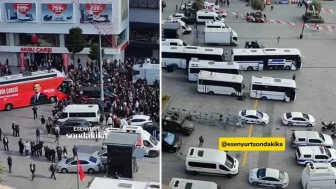 "Adalet" mitingi öncesi Esenyurt Meydanı'na CHP otobüsü alınmadı