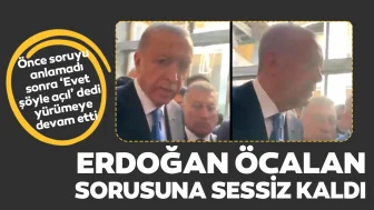 Cumhurbaşkanı Erdoğan 'Öcalan' sorusuna sessiz kaldı