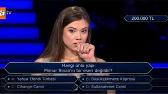 Hangi Ünlü Yapı Mimar Sinan'ın Eseri Değildir? Kim Milyoner Olmak İster'de Mimar Sinan Sorusu