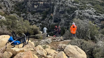 Mersin'de Uçurumda Mahsur Kalan Keçi Günler Sonra Kurtarıldı