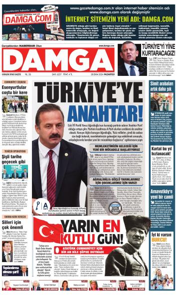 DAMGA 28 Ekim 2024 Pazartesi Sayfaları