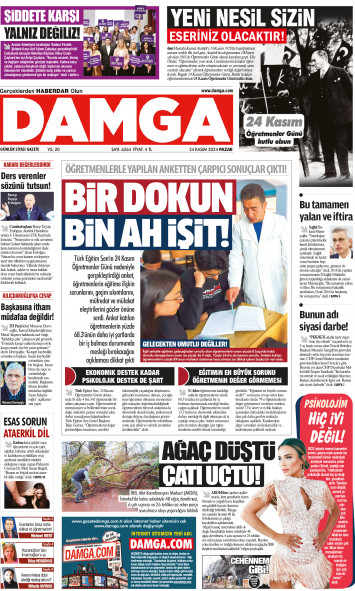 DAMGA 24 Kasım 2024 Pazar Sayfaları